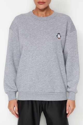 Sweater - Gemêleerd Grijs