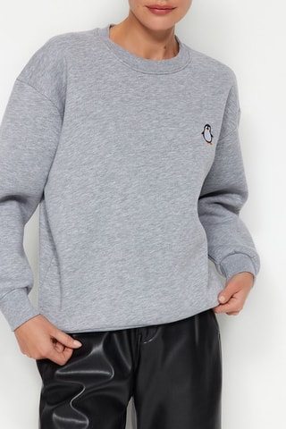 Sweater - Gemêleerd Grijs