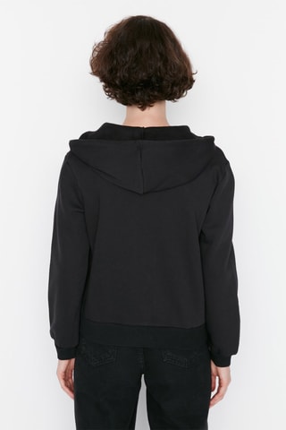 Sweater met Capuchon Zwart