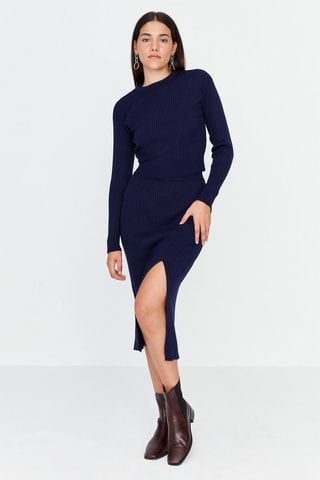 Top en Rok - Marineblauw