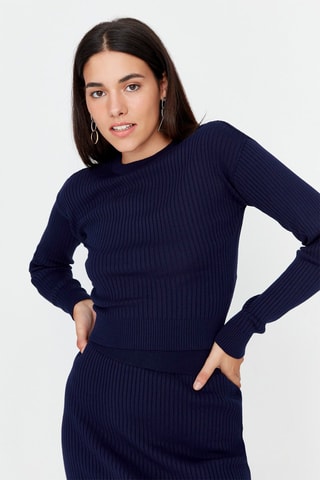 Top en Rok - Marineblauw