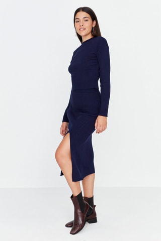 Top en Rok - Marineblauw