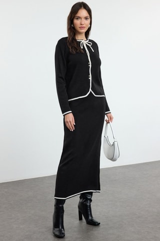 Vest en Lange Rok - Zwart