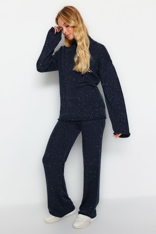 Trui en Broek - Gemêleerd Marineblauw