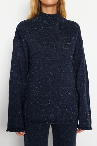 Trui en Broek - Gemêleerd Marineblauw
