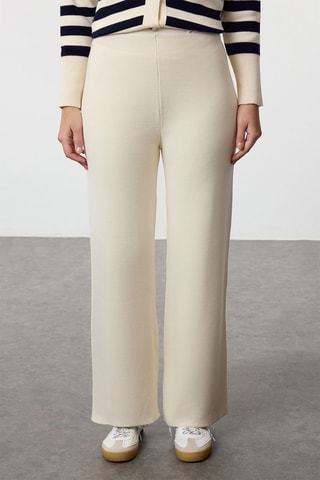 Cardigan en Broek - Crèmekleurig