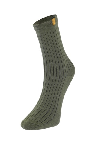 8 Paar Sokken - Bordeauxrood en Groen