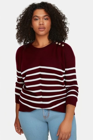 Trui Relaxed Fit - Bordeauxrood