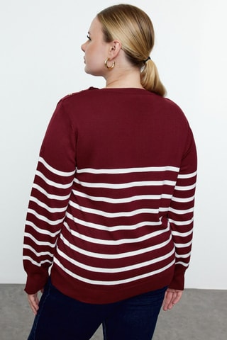 Trui Relaxed Fit - Bordeauxrood