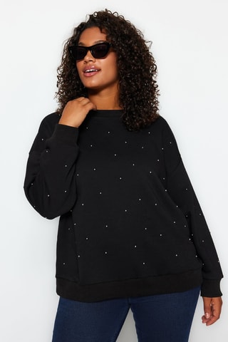 Oversized sweater - Zwart