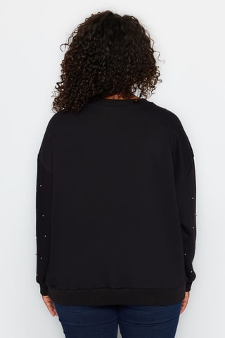 Oversized sweater - Zwart