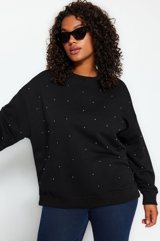 Oversized sweater - Zwart