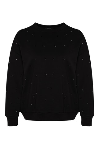 Oversized sweater - Zwart