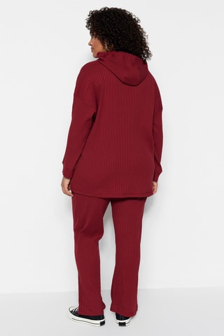 Trui Relaxed en Broek Relaxed - Bordeauxrood
