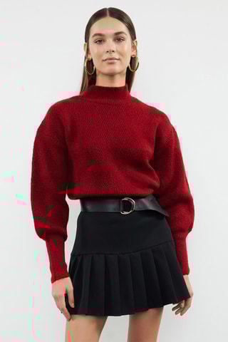 Oversized trui - Bordeauxrood
