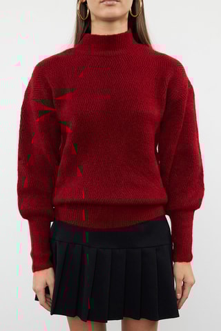 Oversized trui - Bordeauxrood