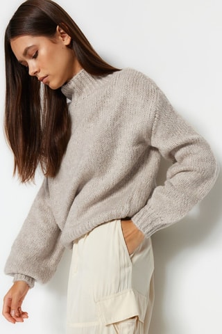 Oversized trui - Beige