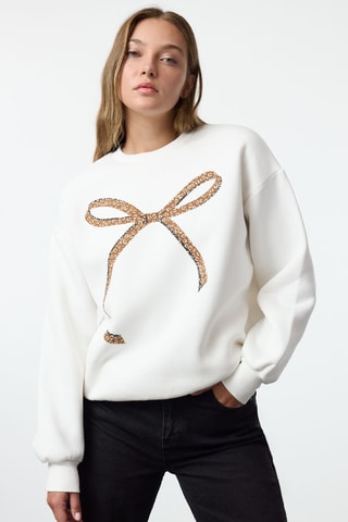 Oversized sweater - Ecru