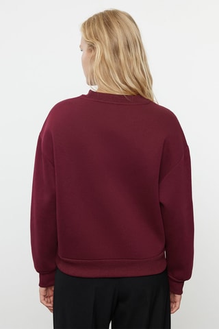 Sweater relaxed - Bordeauxrood