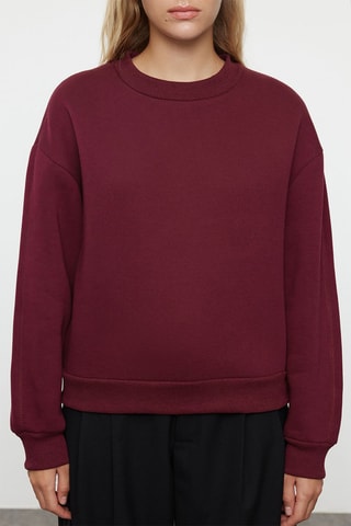 Sweater relaxed - Bordeauxrood