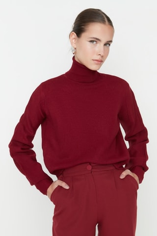 Oversized trui - Bordeauxrood