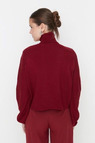 Oversized trui - Bordeauxrood