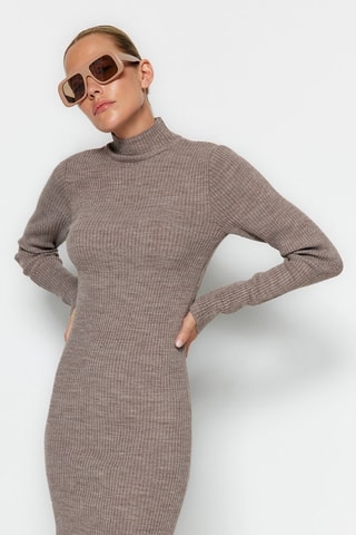 Trui-jurk - Taupe