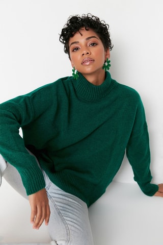 Oversized trui - Groen