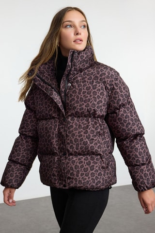 Oversized Gewatteerde Jas - Bruin