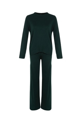 Trui en Broek Wide Legs - Smaragdgroen