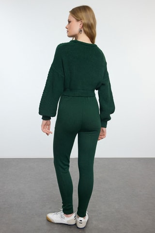 Crop Top en Broek - Smaragdgroen