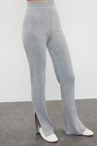Trui en Broek Wide Legs - Gemêleerd Grijs