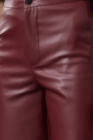 Broek Wide Legs - Bordeauxrood