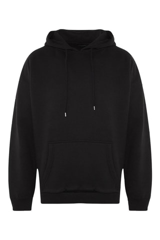 Oversized Sweater met Capuchon - Zwart