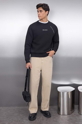 Sweater Regular Fit - Zwart