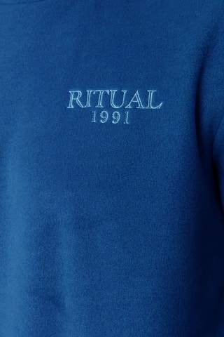 Velours Sweater Regular - Blauw