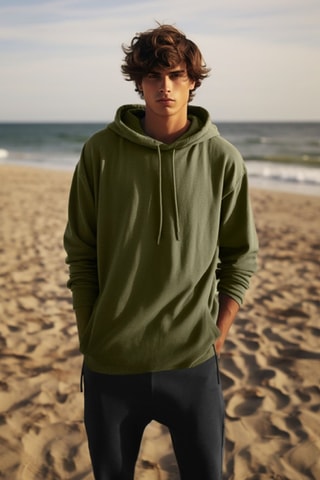 Oversized Sweater met Capuchon - Kaki