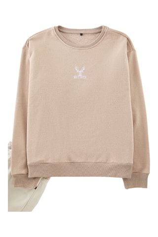 Oversized sweater - Beige