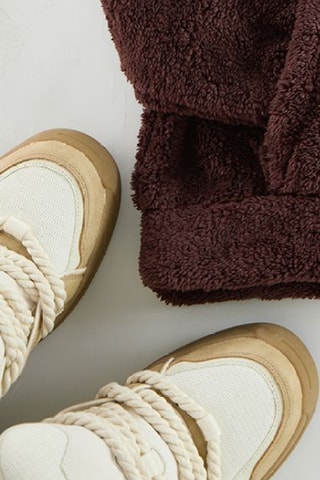 Sweater regular met capuchon - Bruin