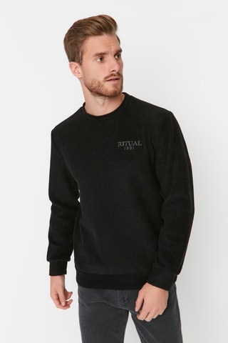 Sweater Regular Fit - Zwart