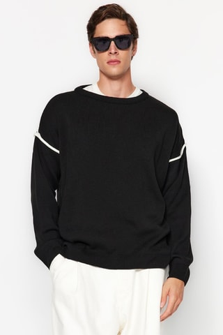 Oversized trui - Zwart
