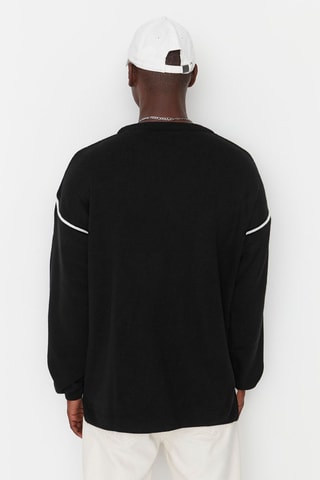 Oversized trui - Zwart
