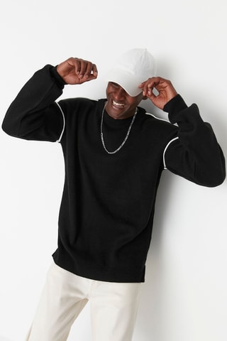 Oversized trui - Zwart