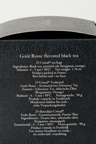Thé noir Goût Russe - 25 sachets