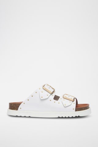 Mules en cuir - Blanc