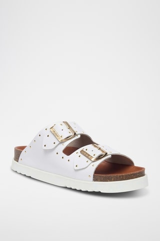 Mules en cuir - Blanc