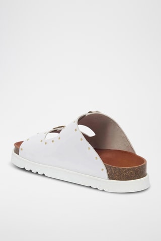 Mules en cuir - Blanc