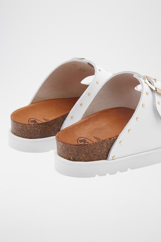 Mules en cuir - Blanc