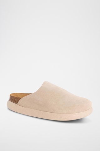 Sabots en cuir - Beige