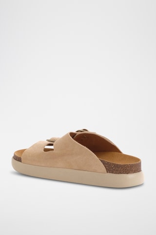 Mules en nubuck - Beige